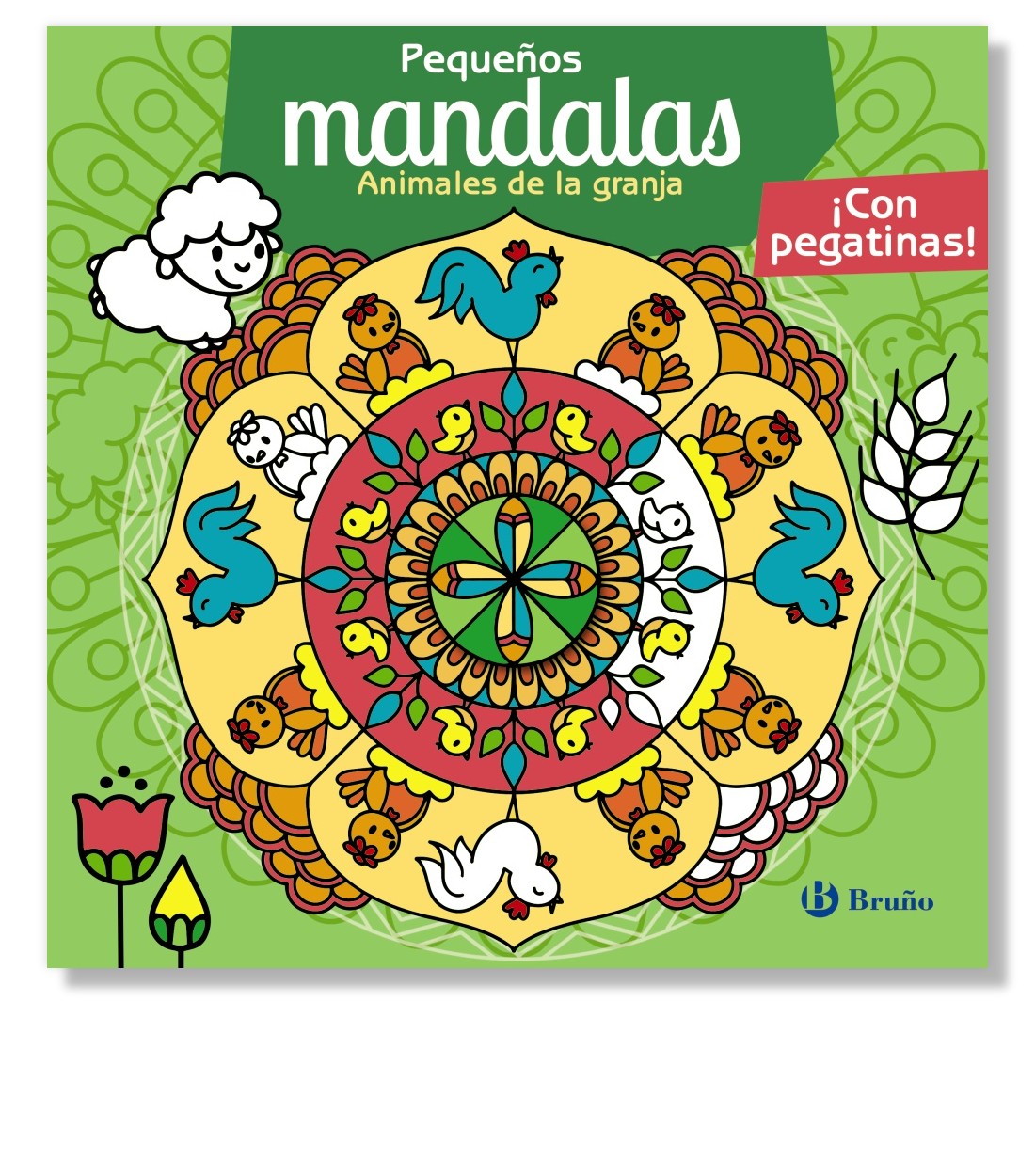 Pequeños mandalas. Animales de la granja